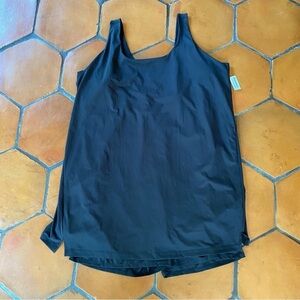 Old Navy Active Womens Athletic Dress Skort 4X Black Powersoft Go-Dry Sleeveless